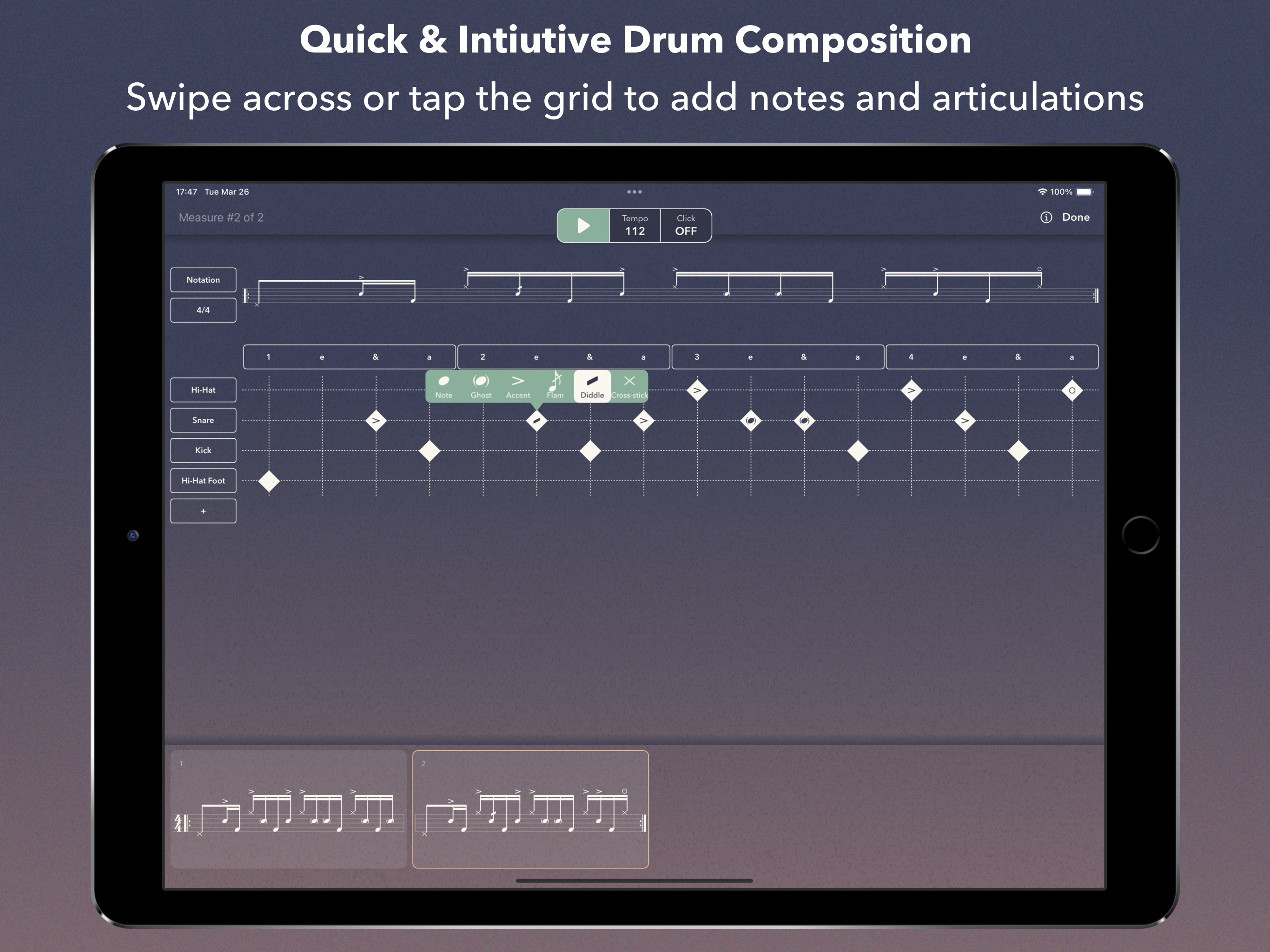 Media Kit | Drum Notation by Beat Note